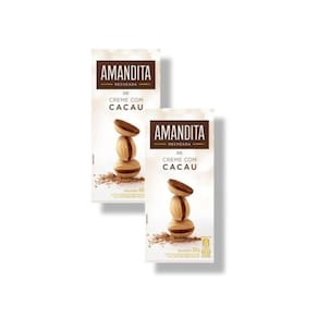 Wafer Recheio Chocolate Amandita 200g - 2 Caixas