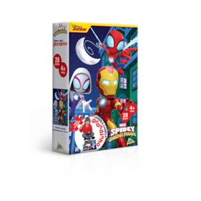 Quebra Cabeca - 28 pecas Grandinho - Spidey – Homem de Ferro TOYSTER