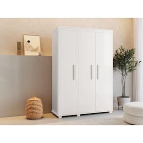 Roupeiro Belize Solteiro 3 Portas 100% MDF Lançamento.