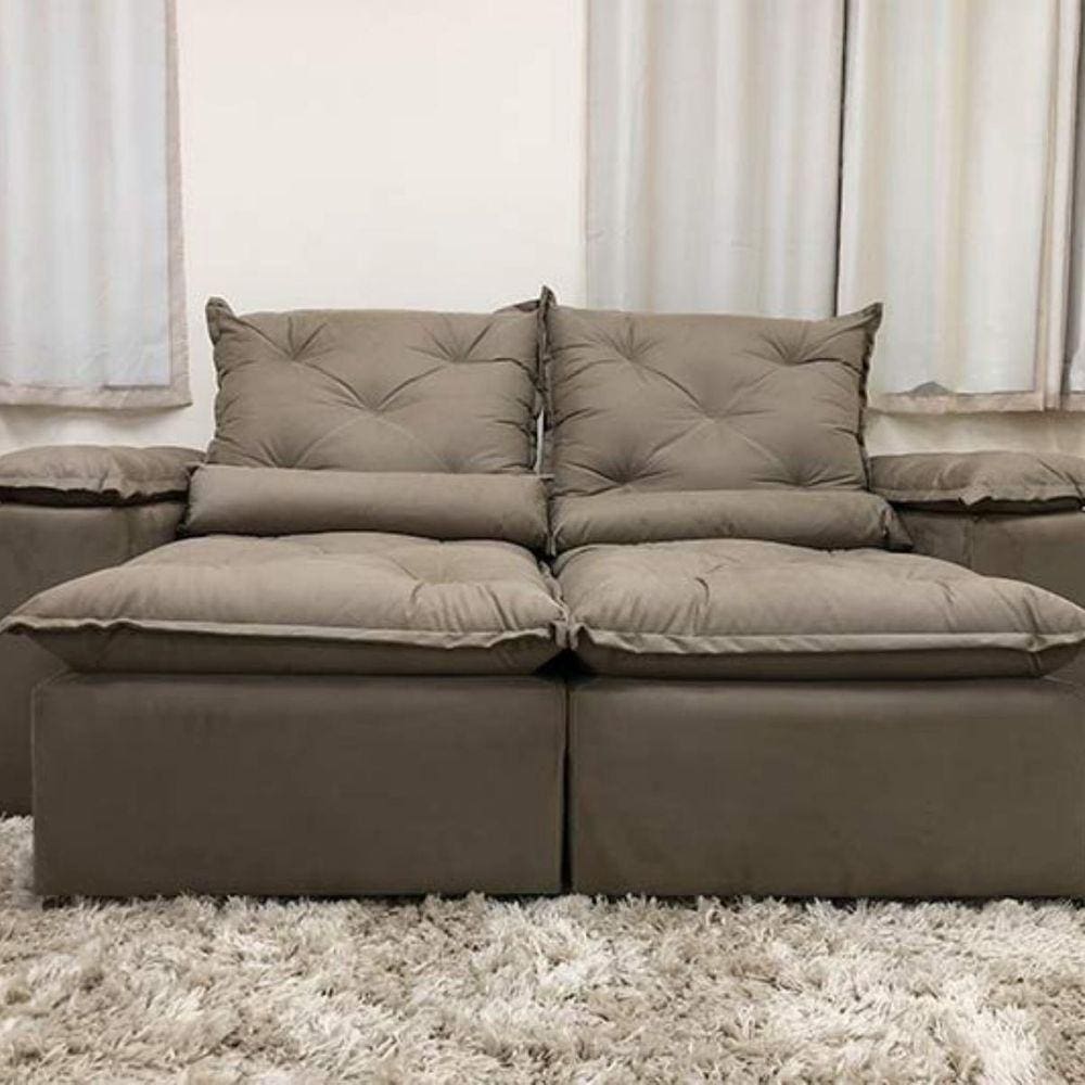 Sofa Reclinavel Retratil Fofinho P/ Assistir Series 2,30m