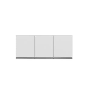 Aéreo Armário Andreia 120 cm 3 Portas Bco - AJL Móveis
