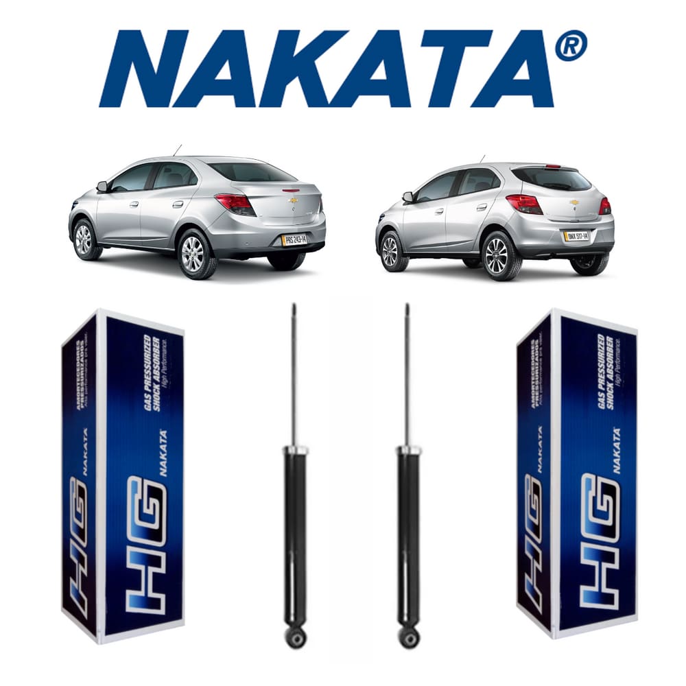 02 Amortecedor Traseiro Dir/Esq Nakata Chevrolet Cobalt 2011 A 2020