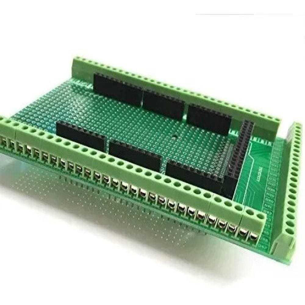 Placa Borne De Extensao Shield Para Arduino Mega - Montado