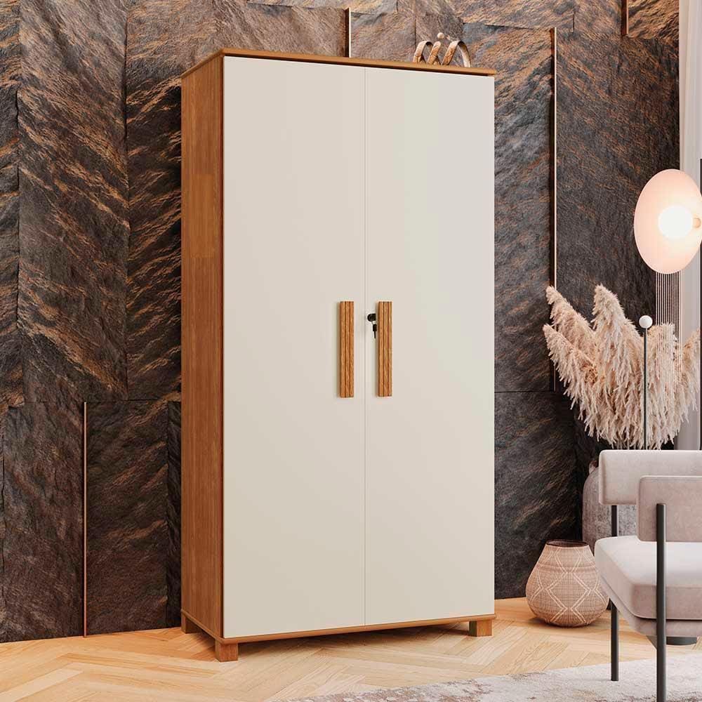 Armário Multiuso 2 Portas Nature Off White | Casas Bahia