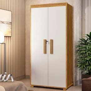 Armário Multiuso Com Chave E Fechadura 2 Portas Cinamomo Off White Liceu Shop JM