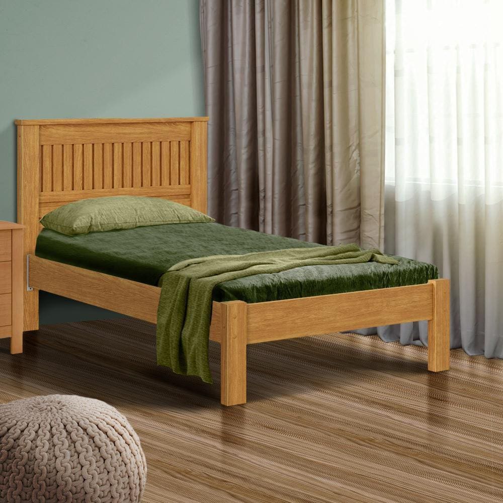 Cama Solteiro 99x230 Com Colchão Cinamomo Fucios Shop Jm - Marrom
