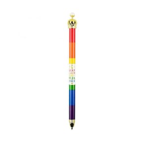 Caneta Metal Rollerball Arco-Íris LGBT 0.7mm: FS