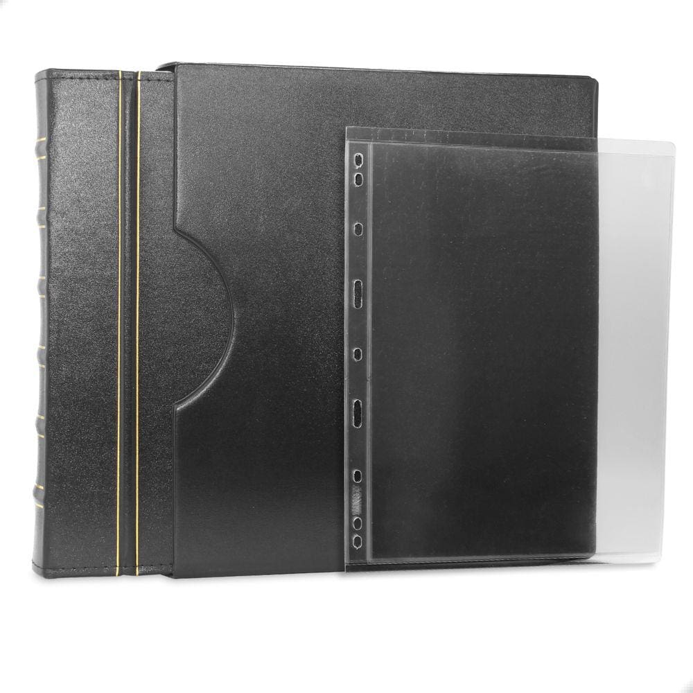Álbum de Luxo Preto Gigante 40 fls p/ Cédulas 1 Espaço 28x21