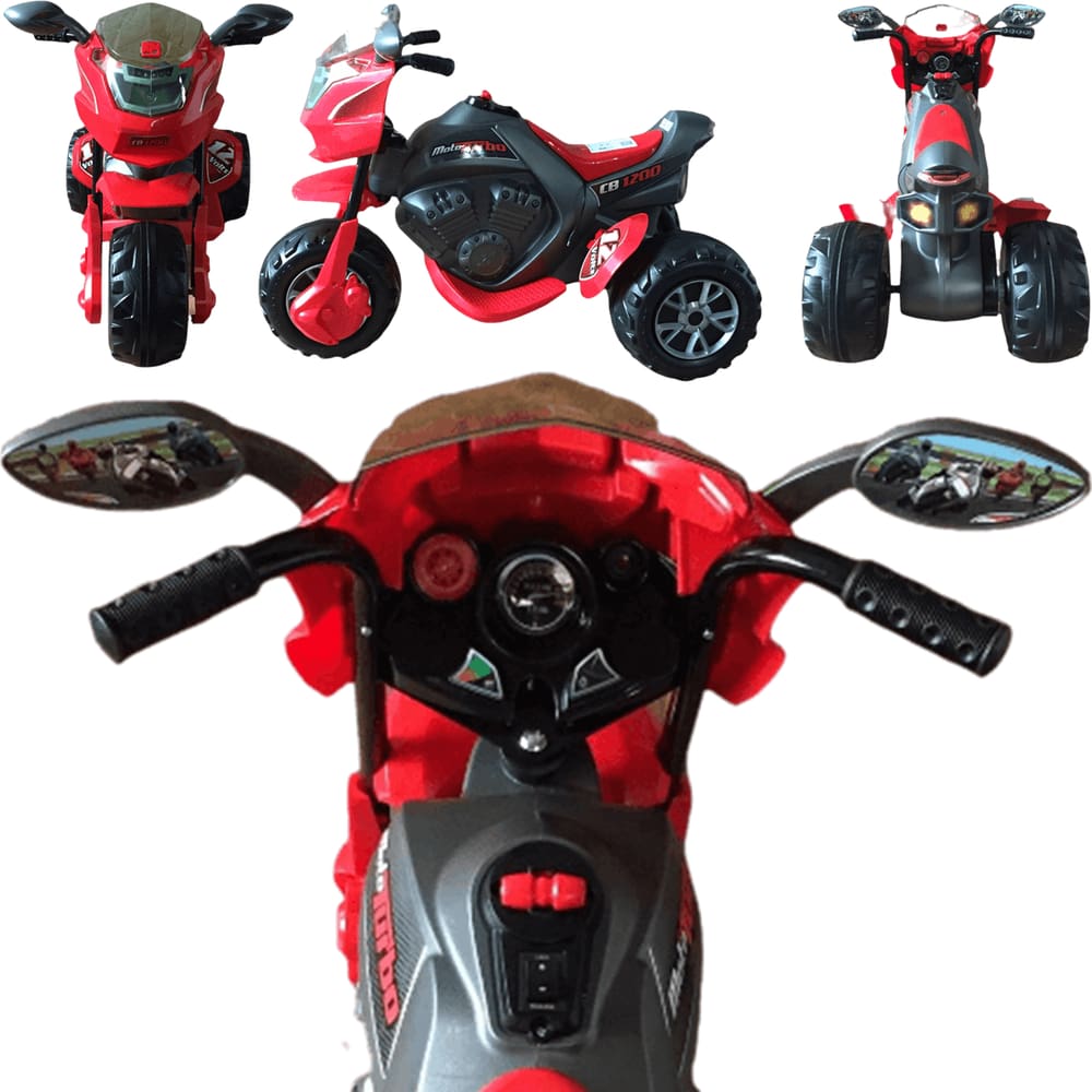 Moto Eletrica Infantil Zippy Toys BMW S1000RR 12V Vermelha - Maçã