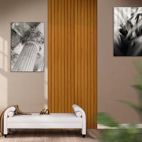 Placa Decorativa Ripada 95 cm x 250 cm 100% MDF Naturale Notório Shop JM