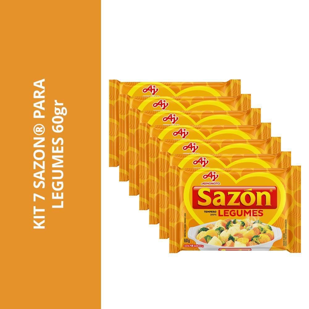 Kit 7 Sazon Para Legumes 60Gr