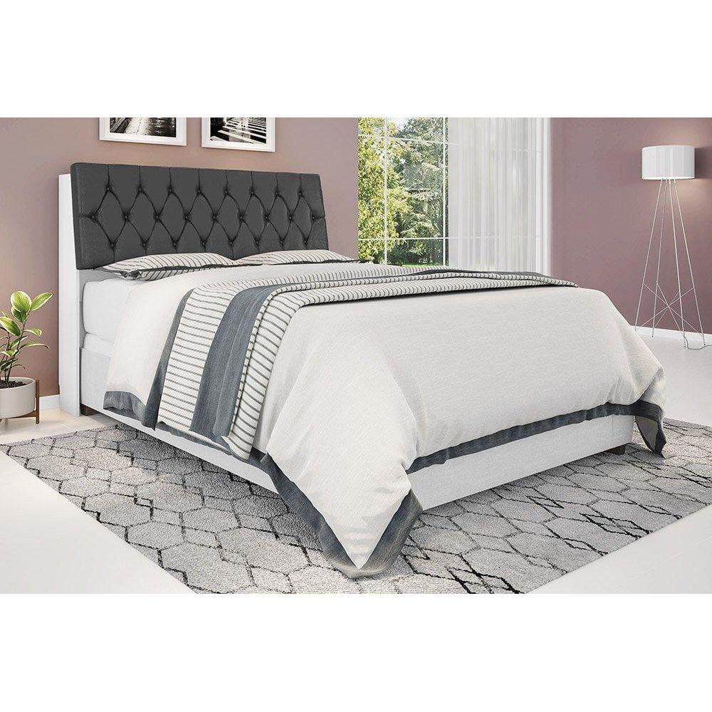 Cabeceira Isis Casal Branco e Preto