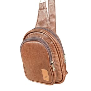 Shoulder Bag Transversal Couro Oficial Apply Marrom