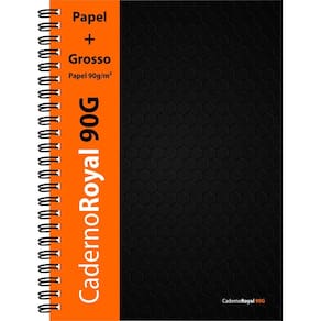 Caderno Royal 90grs 80fls Pautado - 205mm x 280mm - Royal Paper