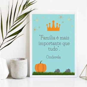 Quadro Família Importante 45x34cm - Vidro, Moldura Preta