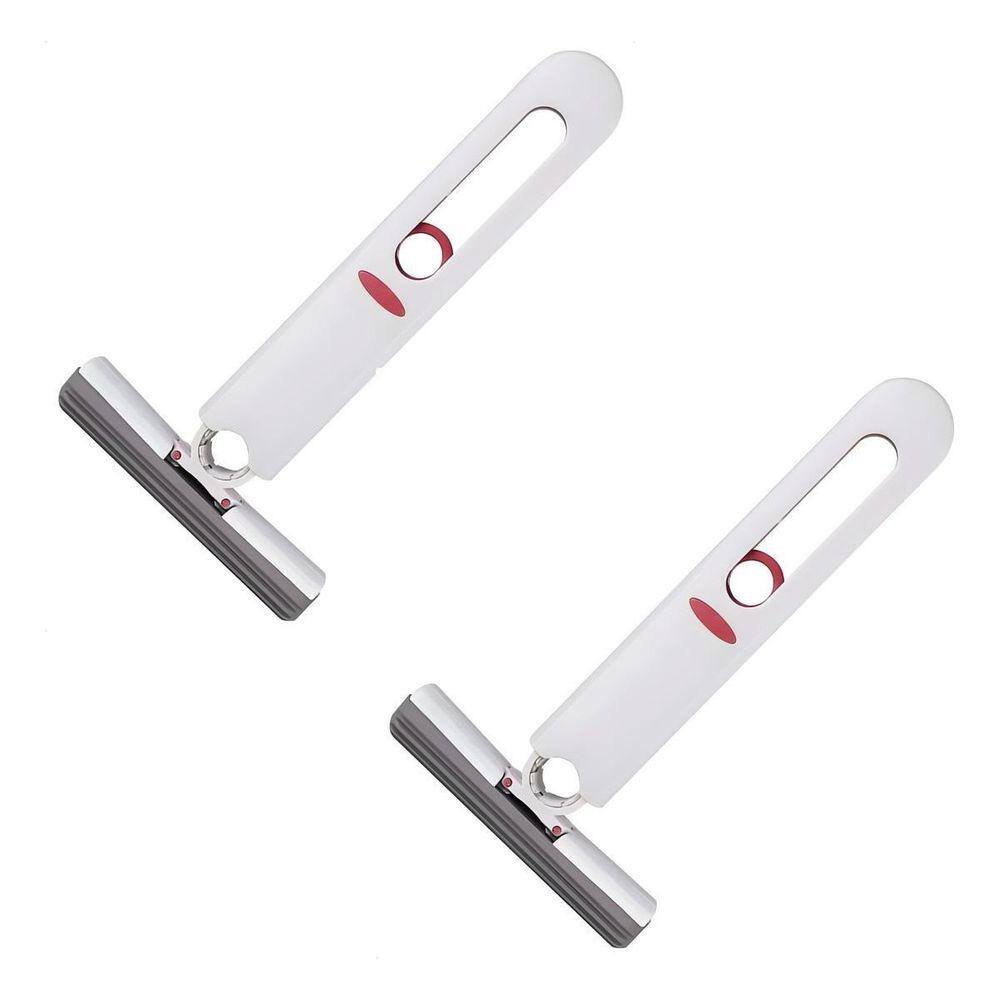 Kit 2 Esfregões Multiuso Mini Mop Ajustável Portátil