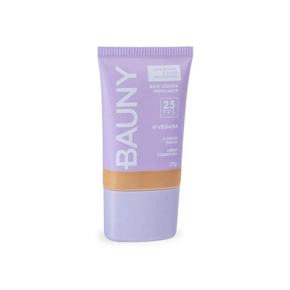 Bauny Cosméticos Matte FPS 25 060 - Base Líquida 27g