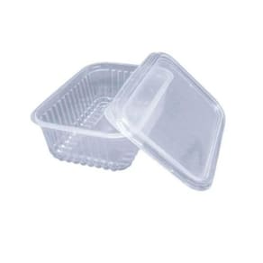 Pote Plástico Descartável 350ml com Tampa - Kit 144 Unidades