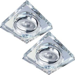Spot Cristal Transparente - Kit 2 Spots, Luz Direcional