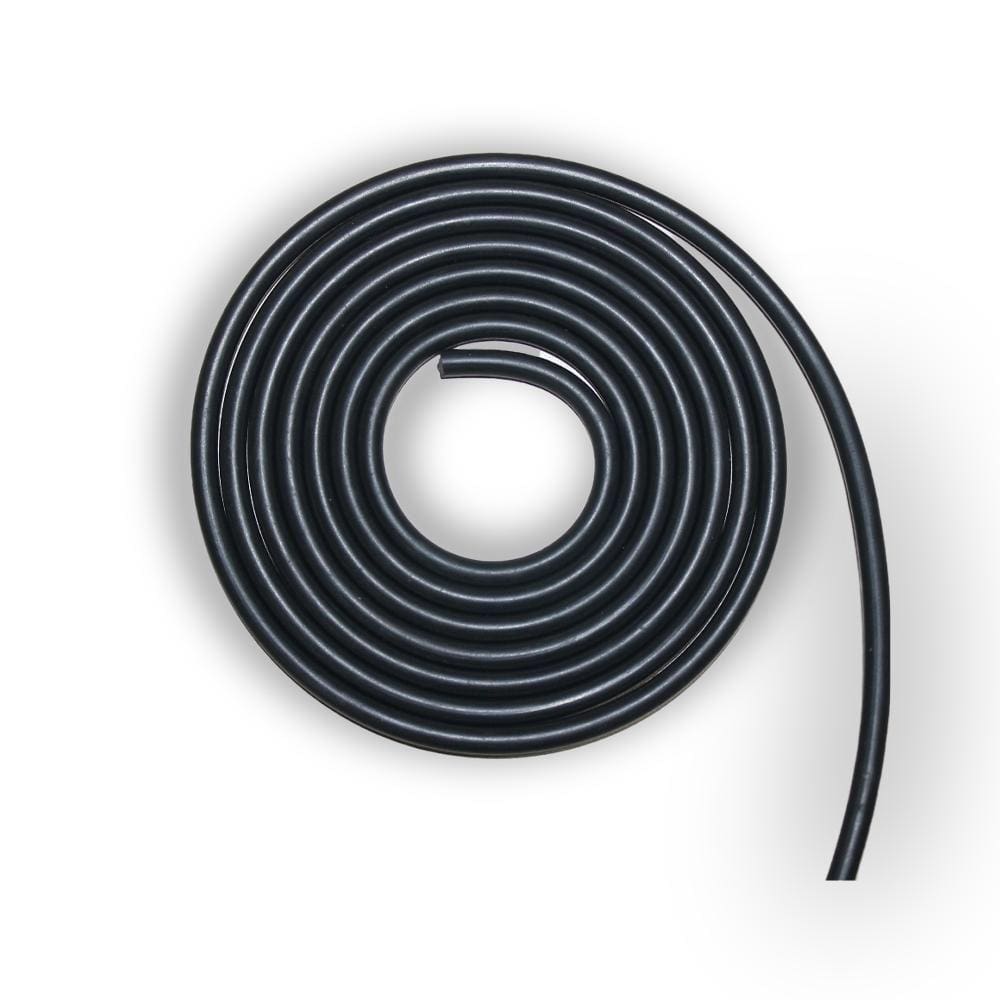 Cordão de Borracha Redondo 5mm - 125m | Preto