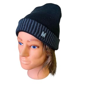 Gorro Inverno Preta Adulto Forrada - 100% Poliéster
