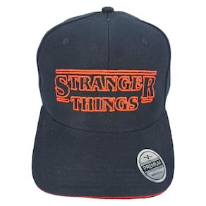 Boné Stranger Things Ajustável Bordado Aba Curva 56 cm