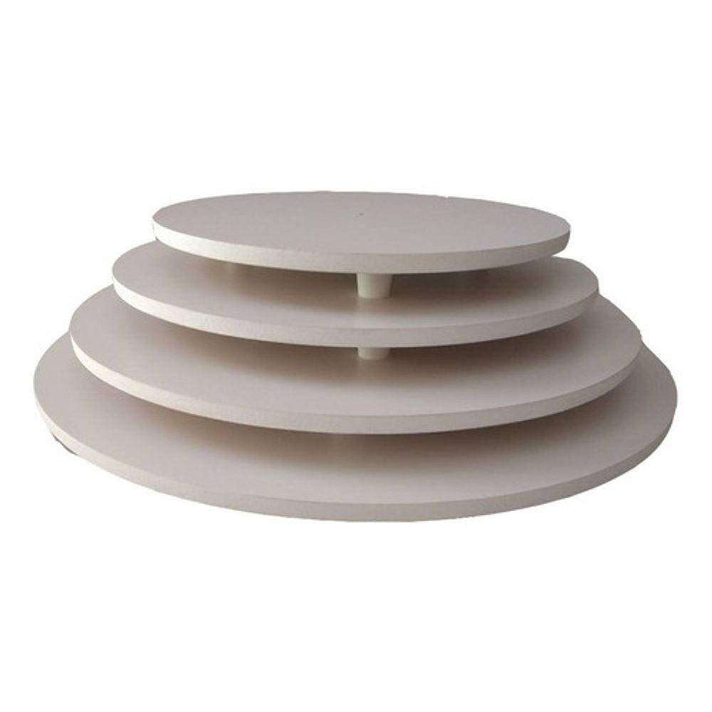 Kit Com 4 Tábuas Tabuleiro Para Bolo 2 De 20 Cm + 2 De 25 Cm