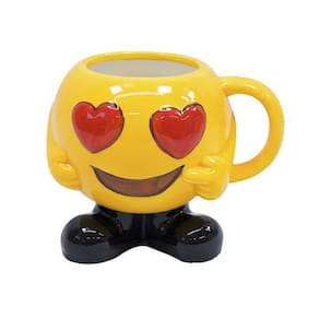 Caneca Porcelana Emotion Olhos De Coração: FS
