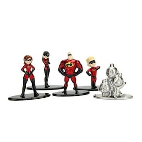 Bonecos Nano Metalfigs Os Incríveis c/5 unidades: Disney