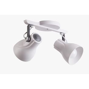 Spot Trilho Octa Plus Branco Detalhe Cinza 2xE27 - Startec