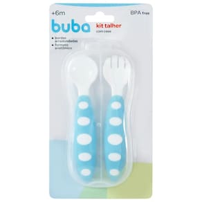 Kit Talheres Com Estojo Azul Buba