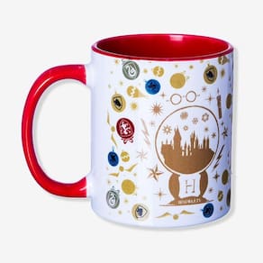 Caneca Natal Harry Potter 350ml Porcelana Divertida