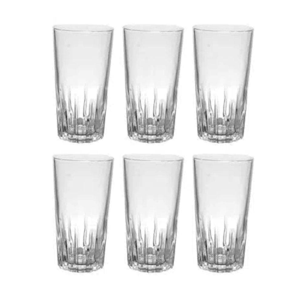 Jogo de Copos Bali Vidro 6 Peças 280ml