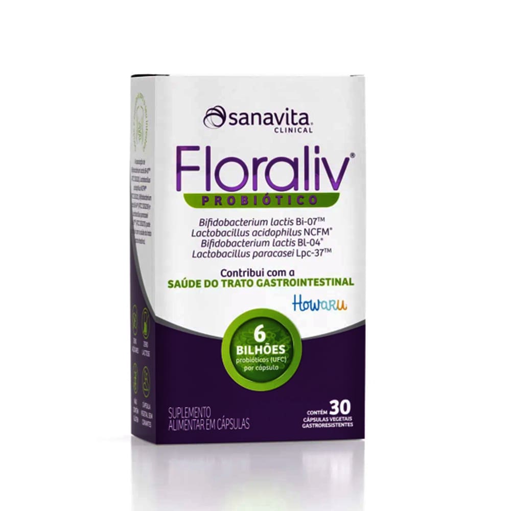 Floraliv probiotico blister 30 caps - Sanavita