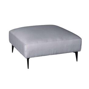 puff ubbe linho cinza 85cm
