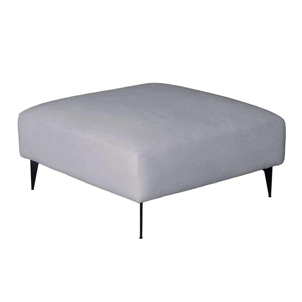 puff ubbe bouclé cinza 85cm