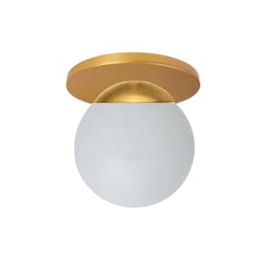 Plafon Jabuticaba Dourado Fosco 12,5cm x 12cm - Luminária