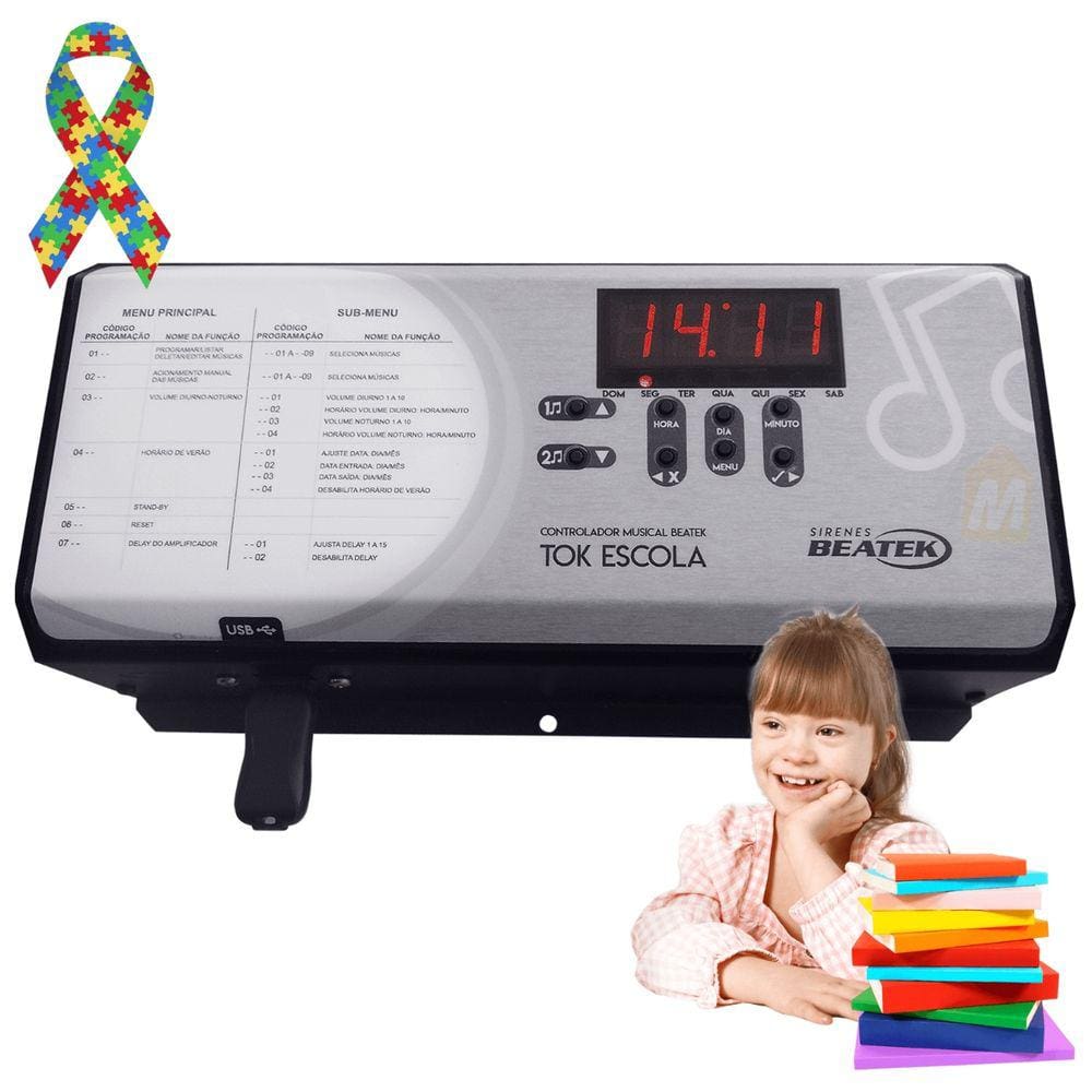 Sirene musical tok escola ideal para crianças TDAH e Down
