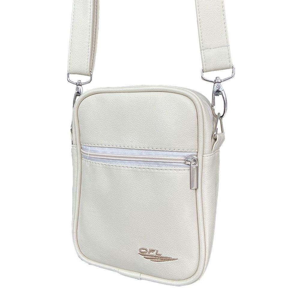 Shoulder Bag OFL Couro Embroidery Creme