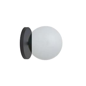 Arandela Moderna Jabuticaba Preto Fosco 12,5cm x 12cm