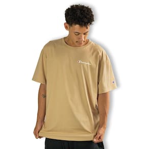 Camiseta Champion Mini Script Logo Country Walnut