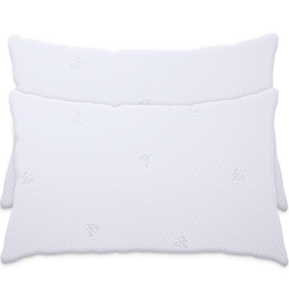 Kit 2 Protetor Impermeável de Travesseiro 100% Silencioso de Malha Premium 50x70cm - BF Colchões