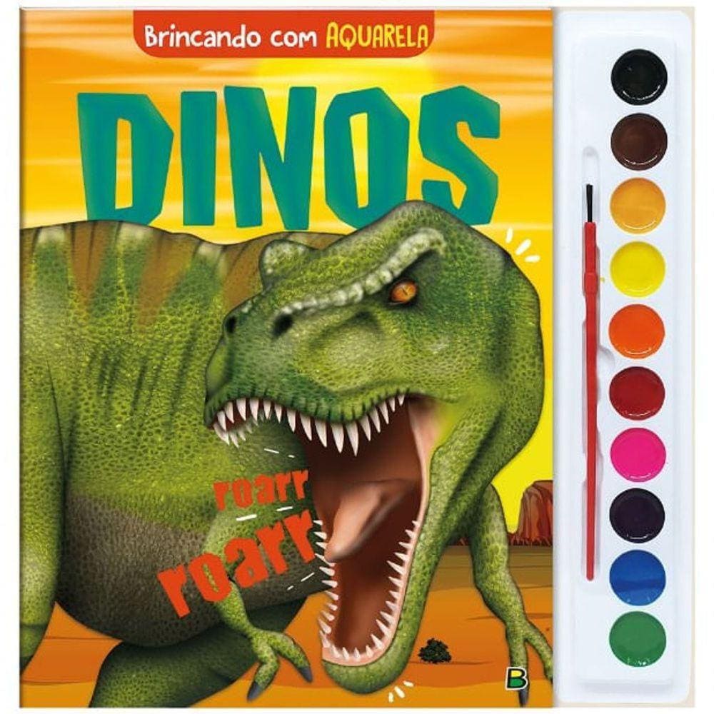 Livro Brincando Com Aquarela - Todolivro - Dino