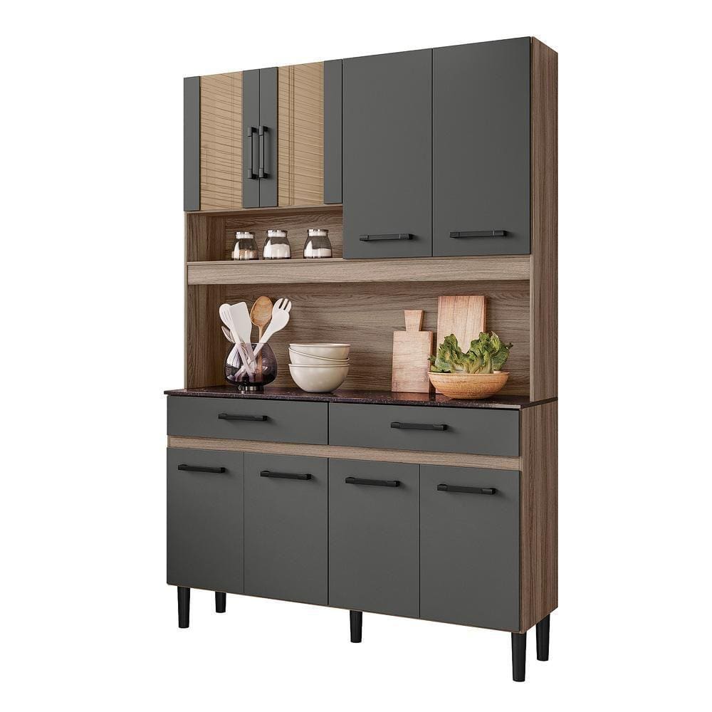 Cozinha Compacta Bari 8 Portas e 2 Gavetas - Nicioli