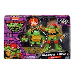 As Tartarugas Ninja Caos Mutante - Set Criação De Um Ninja C/ 3 Figuras Brilham Escuro – Raphael – Sunny