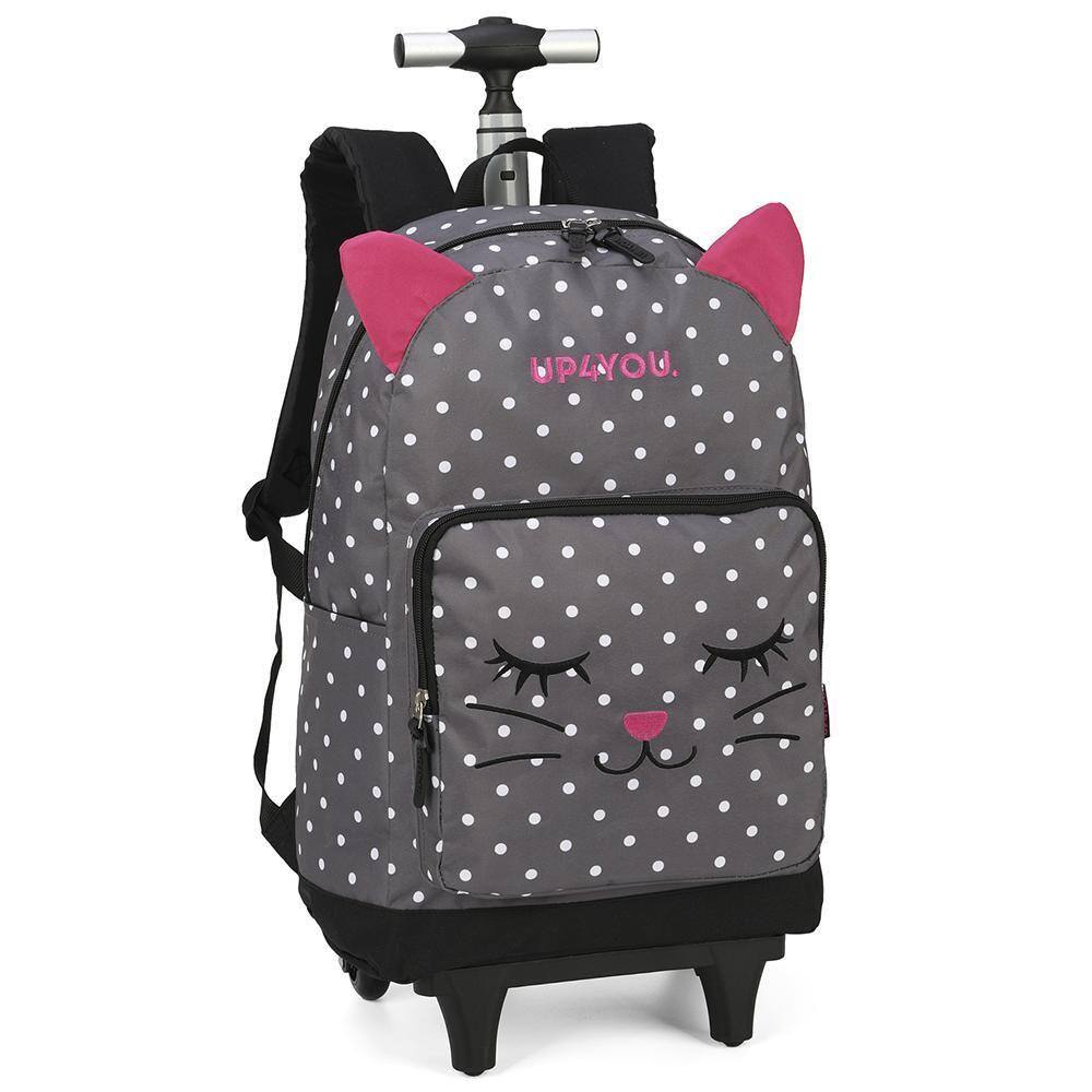 Mochila escolar feminina gatinho com orelha by Maisa up4you luxcel