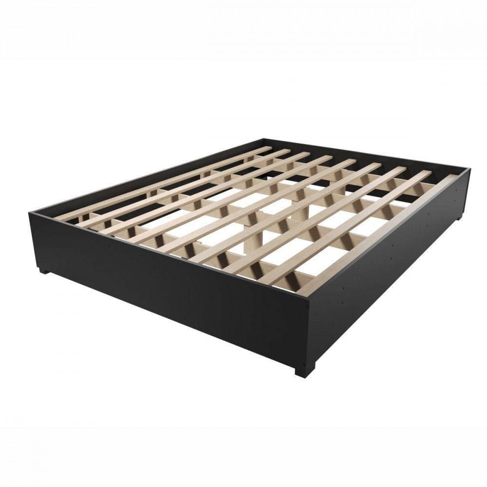 Base Cama Box Casal Imperatriz Com Pés Preto Viero Preto
