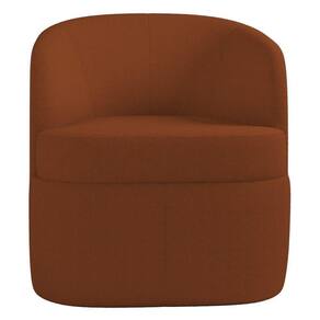 Kit 2 Poltronas Giratória Decorativa Para Sala Dandara K04 Bouclê Terracota - Mpozenato