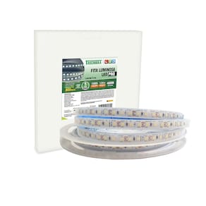 Fita de Led Slim Taschibra 7,2W/M 90 Leds 2835 IP20 12V | Valor Do Metro 4000K Luz Neutra