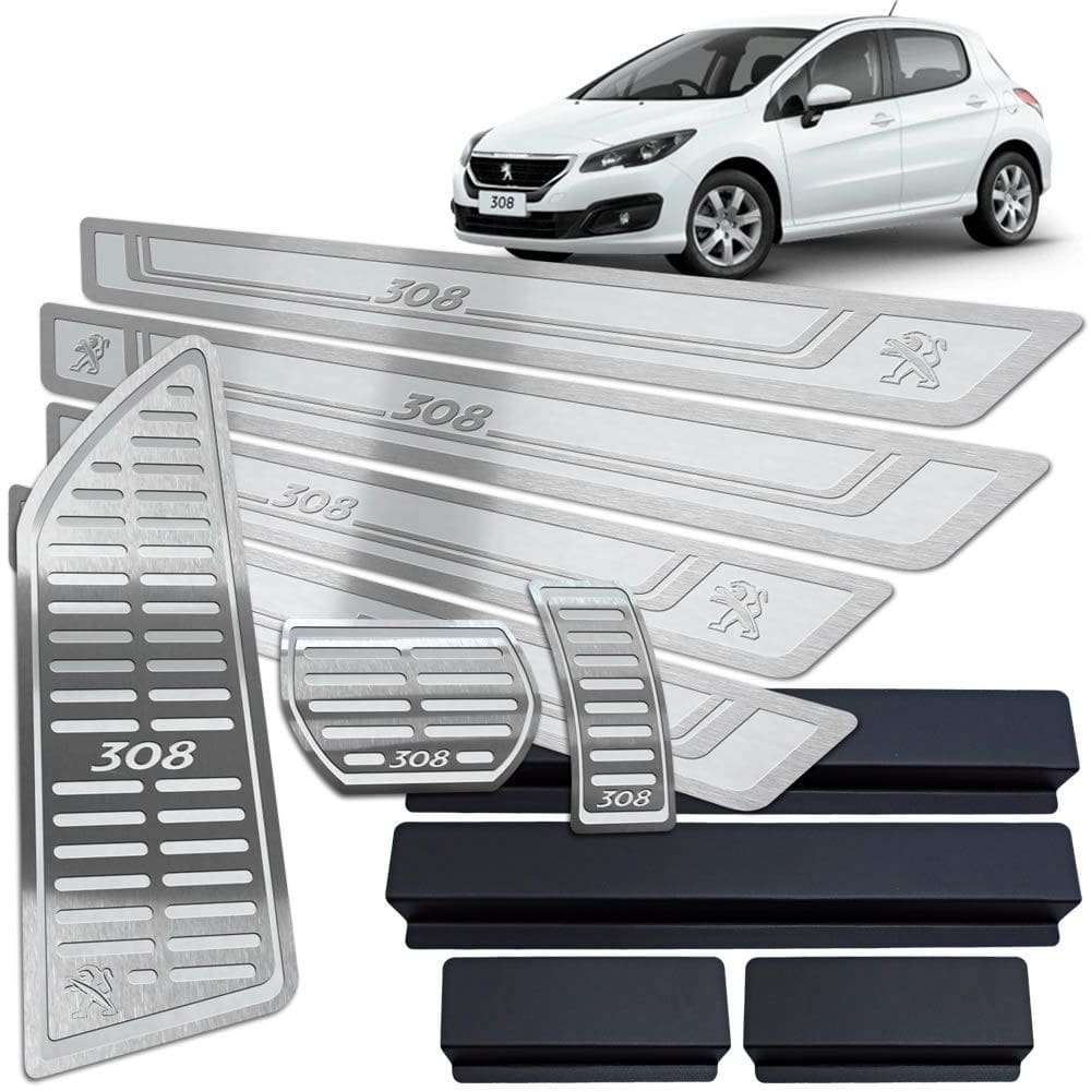 Soleira Pedaleira Descanso Peugeot 308 11/2019 Auto Prata AR